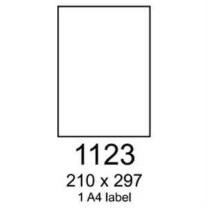Etikety RAYFILM 210x297 vysokolesklé biele laser R01191123F (1.000 list./A4) R0119.1123F vyobraziť