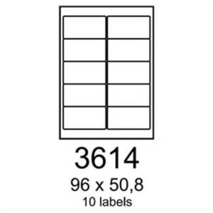 Etikety RAYFILM 96x50, 8 vysokolesklé biele laser R01193614F R0119.3614F vyobraziť