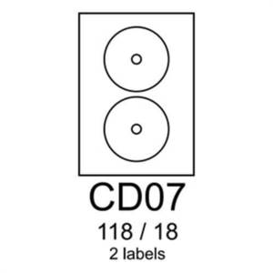 Etikety RAYFILM CD07 118/18 vysokolesklé biele laser R0119CD07F R0119.CD07F vyobraziť