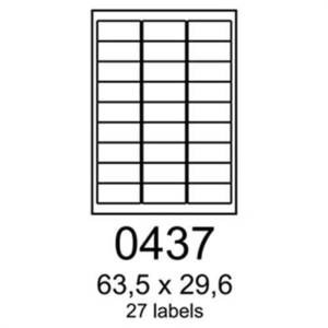 Etikety RAYFILM 63, 5x29, 6 univerzálne zelené R01200437F R0120.0437F vyobraziť