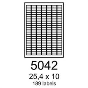 Etikety RAYFILM 25, 4x10 žlté flourescentné laser R01315042F R0131.5042F vyobraziť