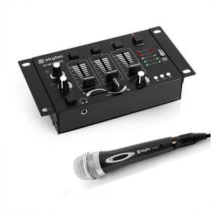 Electronic-Star Mini DJ Set, 1 x 3/2-kanálový mixážny pult + 1 x ručný mikrofón vyobraziť