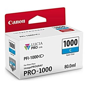 CANON PFI-1000 C - originálna cartridge, azúrová, 5025 strán vyobraziť
