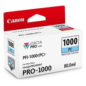 CANON PFI-1000 C - originálna cartridge, azúrová, 5140 strán vyobraziť