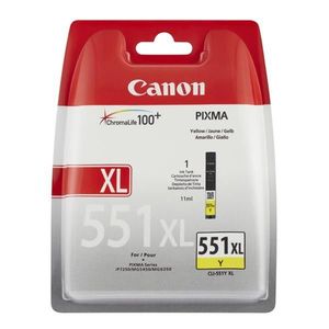 CANON CLI-551-XL Y - originálna cartridge, žltá, 11ml vyobraziť