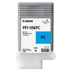 CANON PFI-106 PC - originálna cartridge, foto azúrová, 130ml vyobraziť