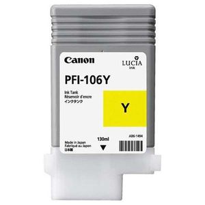CANON PFI-106 Y - originálna cartridge, žltá, 130ml vyobraziť