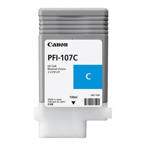 CANON PFI-107 C - originálna cartridge, azúrová, 130ml vyobraziť