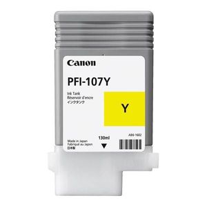 CANON PFI-107 Y - originálna cartridge, žltá, 130ml vyobraziť