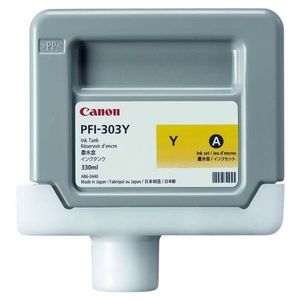 CANON PFI-303 Y - originálna cartridge, žltá, 330ml vyobraziť