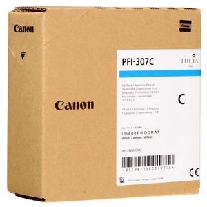 CANON PFI-307 C - originálna cartridge, azúrová, 330ml vyobraziť