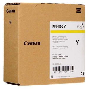 CANON PFI-307 Y - originálna cartridge, žltá, 330ml vyobraziť