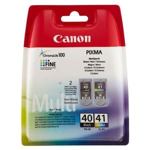 CANON PG-40, CL-41 - originálna cartridge, čierna + farebná, 1x16ml/1x12ml vyobraziť