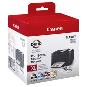 MultiPack CANON PGI-1500-XL - originálna cartridge, čierna + farebná, 1x34, 7ml/3x12ml multipack vyobraziť