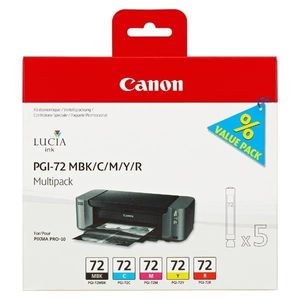 CANON PGI-72 - originálna cartridge, čierna + farebná, 5x14ml vyobraziť