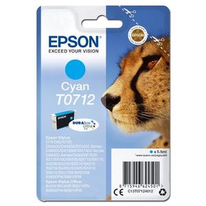 EPSON T0712 (C13T07124012) - originálna cartridge, azúrová, 5, 5ml vyobraziť