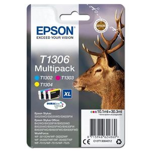 EPSON T1306 (C13T13064012) - originálna cartridge, farebná, 3x10, 1ml vyobraziť
