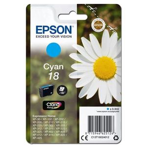 EPSON T1802 (C13T18024012) - originálna cartridge, azúrová, 3, 3ml vyobraziť