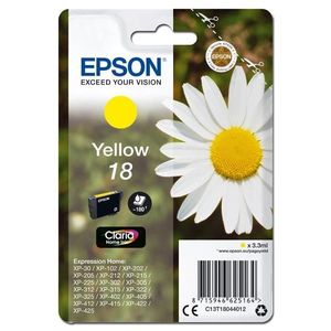 EPSON T1804 (C13T18044012) - originálna cartridge, žltá, 3, 3ml vyobraziť