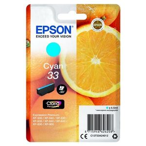 EPSON T3342 (C13T33424012) - originálna cartridge, azúrová, 4, 5ml vyobraziť