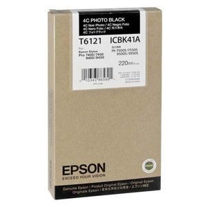EPSON T6121 (C13T612100) - originálna cartridge, fotočierna, 220ml vyobraziť