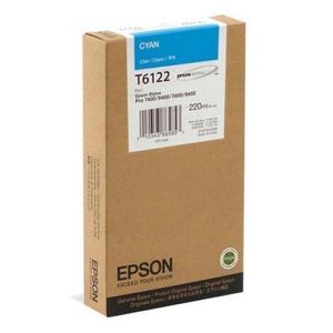 EPSON T6122 (C13T612200) - originálna cartridge, azúrová, 220ml vyobraziť