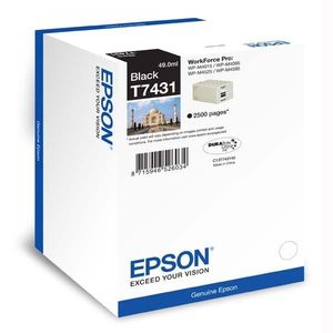 EPSON T7431 (C13T74314010) - originálna cartridge, čierna, 2500 strán vyobraziť