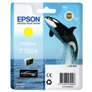EPSON T7604 (C13T76044010) - originálna cartridge, žltá, 25, 9ml vyobraziť