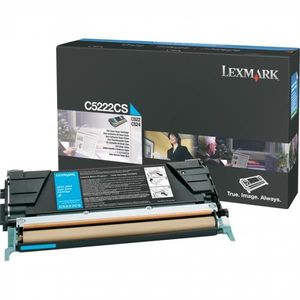 LEXMARK C5222CS - originálny toner, azúrový, 3000 strán vyobraziť