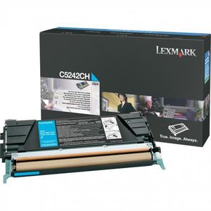LEXMARK C5242CH - originálny toner, azúrový, 5000 strán vyobraziť