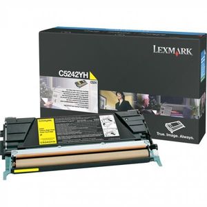 LEXMARK C5242YH - originálny toner, žltý, 5000 strán vyobraziť