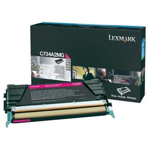 LEXMARK C734A2MG - originálny toner, purpurový, 6000 strán vyobraziť