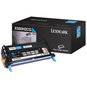 LEXMARK X560 (X560H2CG) - originálny toner, azúrový, 10000 strán vyobraziť
