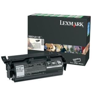 LEXMARK X651A11E - originálny toner, čierny, 7000 strán vyobraziť