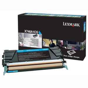 LEXMARK X746A1CG - originálny toner, azúrový, 7000 strán vyobraziť