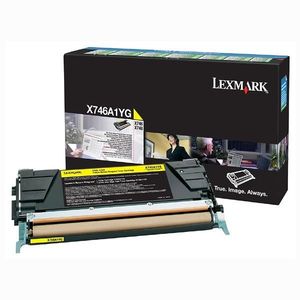 LEXMARK X746A1YG - originálny toner, žltý, 7000 strán vyobraziť