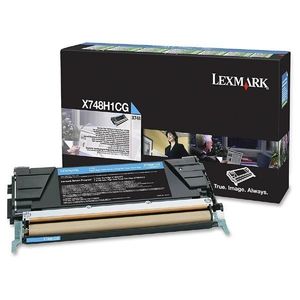 LEXMARK X748H1CG - originálny toner, azúrový, 10000 strán vyobraziť