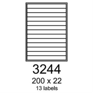 etikety RAYFILM 200x22 univerzálne červené R01223244F (1.000 list./A4) R0122.3244F vyobraziť