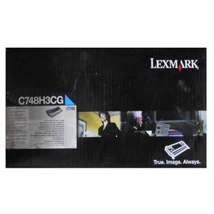 LEXMARK C748H3CG - originálny toner, azúrový, 10000 strán vyobraziť