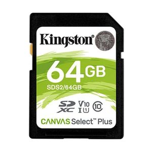 KINGSTON 64GB SDXC CANVAS SELECT PLUS U1 V10 CL10 100MB/S, SDS2/64GB vyobraziť