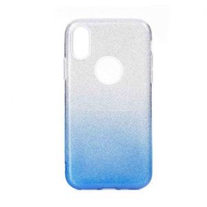 Forcell Shining silikónový kryt na iPhone 11 Pro Max, modrý/strieborný vyobraziť