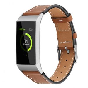 BStrap Leather Italy (Large) remienok na Fitbit Charge 3 / 4, Coffee (SFI006C08) vyobraziť
