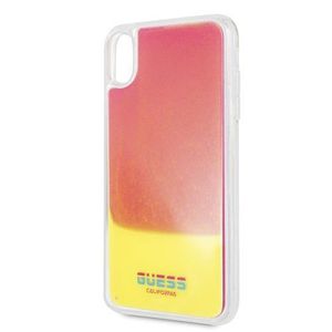 Puzdro Guess iPhone XS Max GUHCI65GLCPI silikónové - ružové vyobraziť