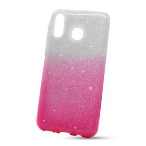 Puzdro Shimmer 3in1 TPU Samsung Galaxy M20 M205 - strieborno-ružové vyobraziť