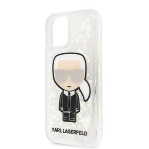 Puzdro Karl Lagerfeld pre iPhone 11 Pro Max KLHCN65LGIRKL silikónové s trblietkami, zlaté vyobraziť