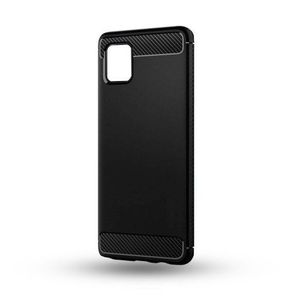 Puzdro Carbon Lux TPU Samsung Galaxy Note 10 Lite N770 - čierne vyobraziť