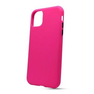 Puzdro Solid Silicone TPU iPhone 11 Pro (5.8) - neon ružové vyobraziť