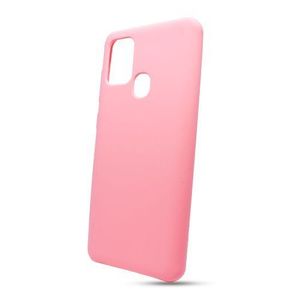Puzdro Solid Silicone TPU Samsung Galaxy A21s A217 - svetlo ružové vyobraziť
