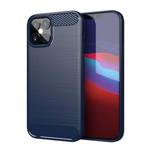 MG Carbon Case Flexible silikónový kryt na iPhone 12 Pro Max, modrý vyobraziť