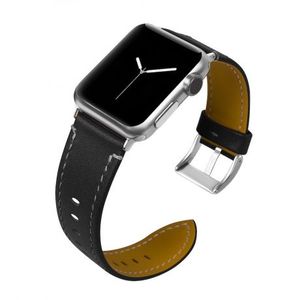BStrap Leather Italy remienok na Apple Watch 38/40/41mm, Black (SAP001C01) vyobraziť